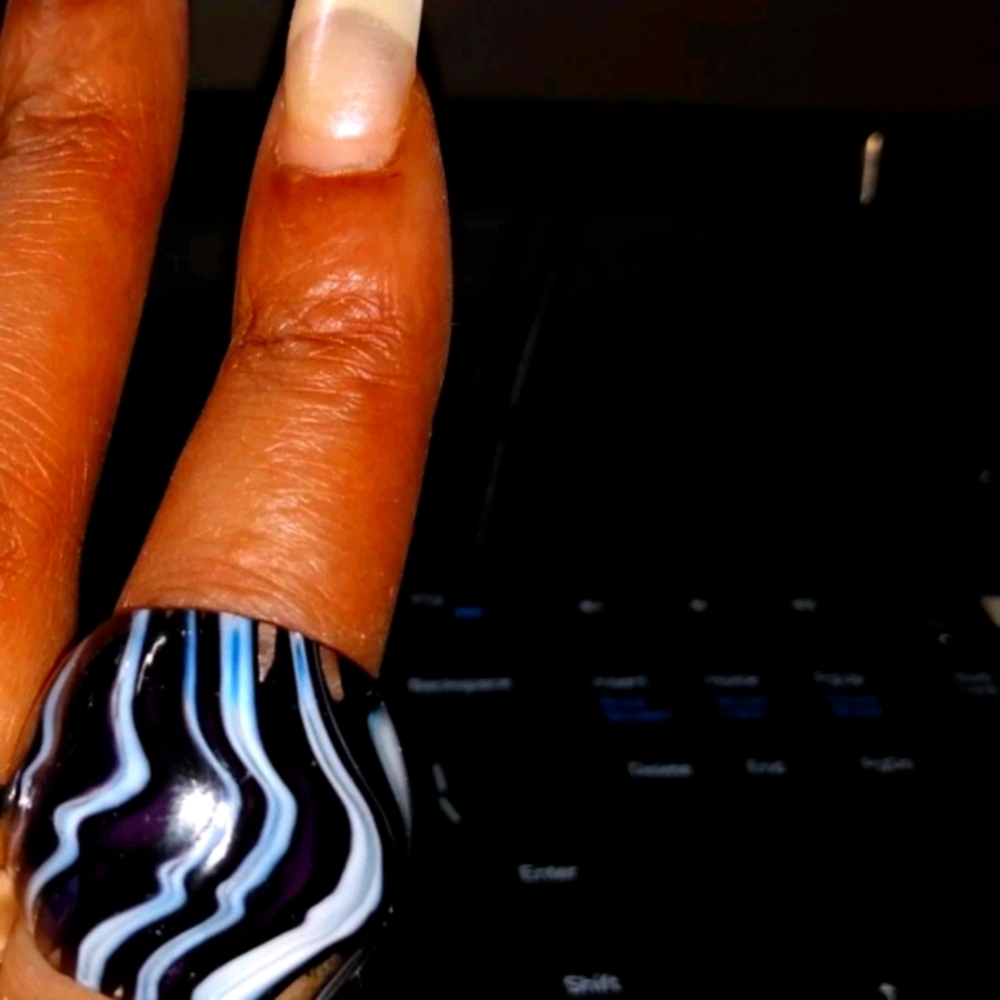 Blown glass ring